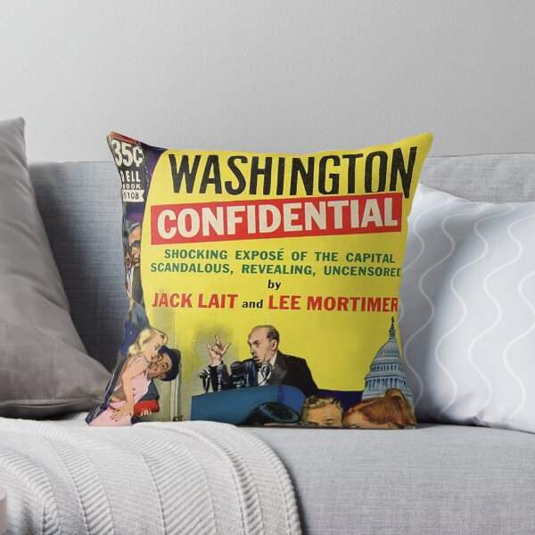 Washington Confidential Throw Pillow