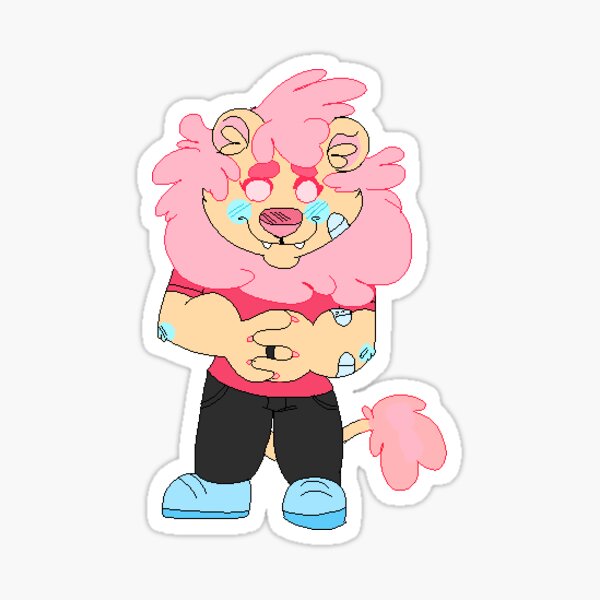 Pixel Lion Sticker