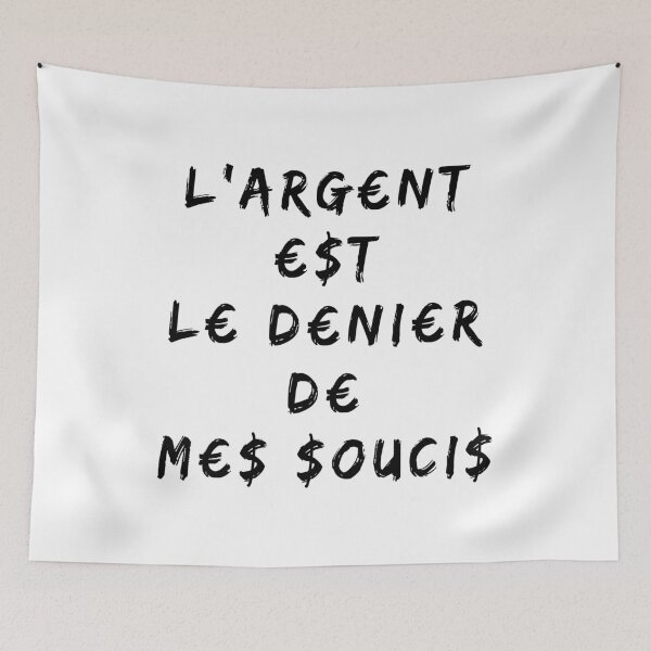 Item preview, MONEY IS THE DENIER OF MY WORRIES - Word Games - Francois Ville designed and sold by francoisville.