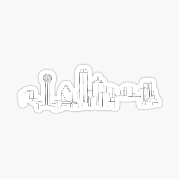 Item preview, Dallas skyline designed and sold by Kayleigh McGuigan.