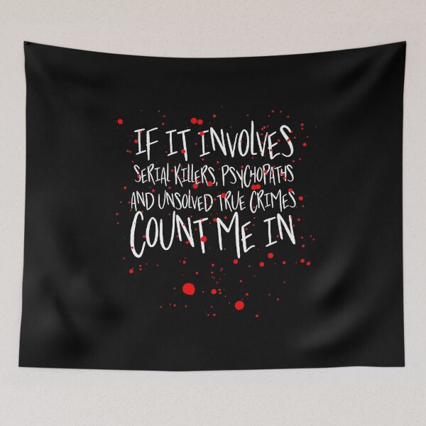 Item preview, Serial killers, psychopaths & unsolved true crimes t-shirt designed and sold by e2productions.