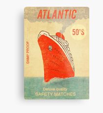 Atlantic Saftey Matches Metal Print
