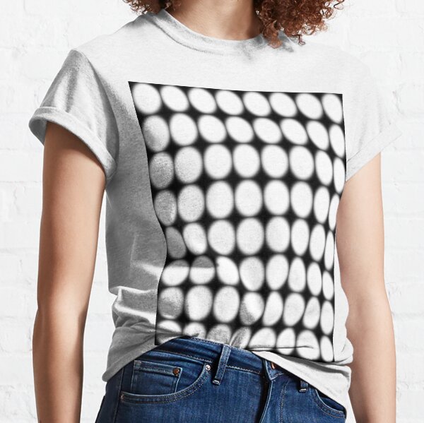 #abstract, #pattern, #design, #illusion, #art, #bright, #square, #shape Classic T-Shirt
