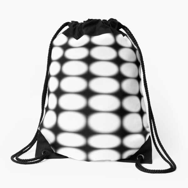 #abstract, #pattern, #design, #illusion, #art, #bright, #square, #shape Drawstring Bag
