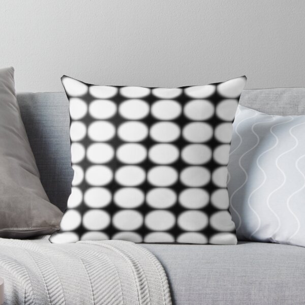 #abstract, #pattern, #design, #illusion, #art, #bright, #square, #shape Throw Pillow
