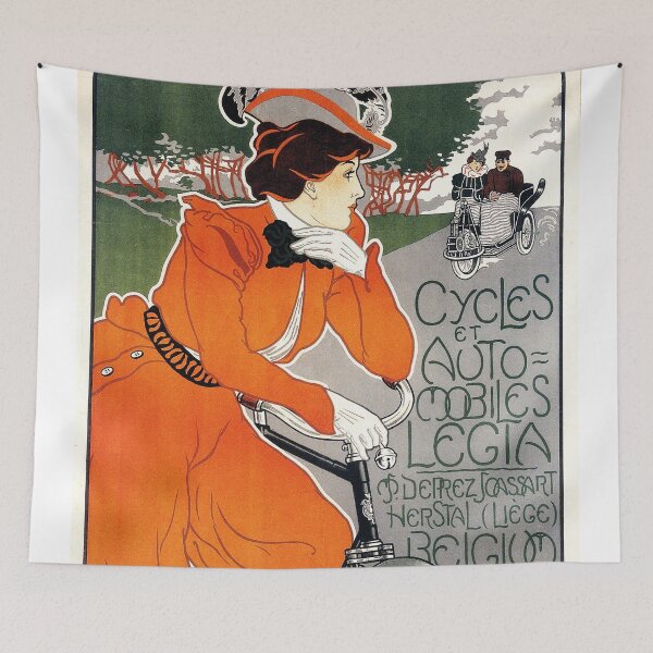 Item preview, Vintage poster Cycles Legia - Georges Gaudy (new color rendition) designed and sold by DejaVuStudio.