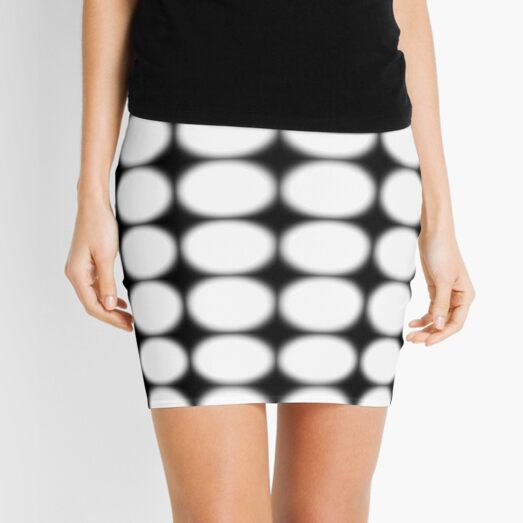 #abstract, #pattern, #design, #illusion, #art, #bright, #square, #shape Mini Skirt