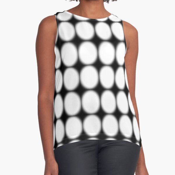 #abstract, #pattern, #design, #illusion, #art, #bright, #square, #shape Sleeveless Top