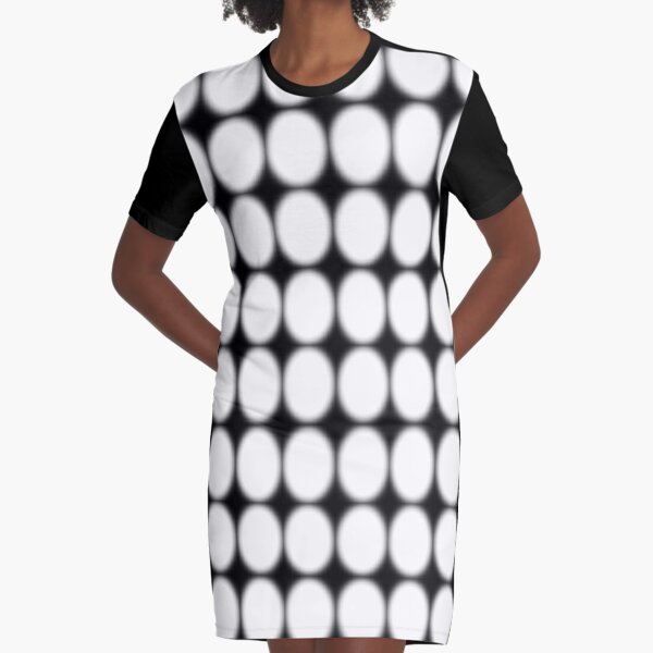 #abstract, #pattern, #design, #illusion, #art, #bright, #square, #shape Graphic T-Shirt Dress