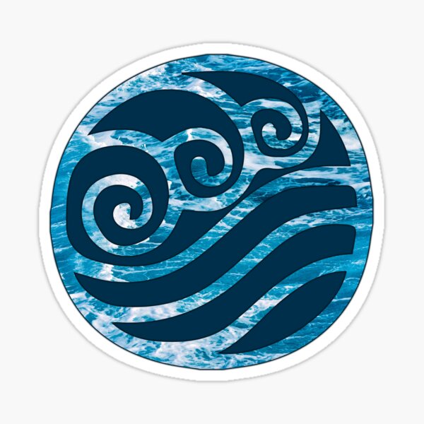 The Last Airbender Water Tribe Symbol Sticker For Sale By Meganatious Redbubble 2899