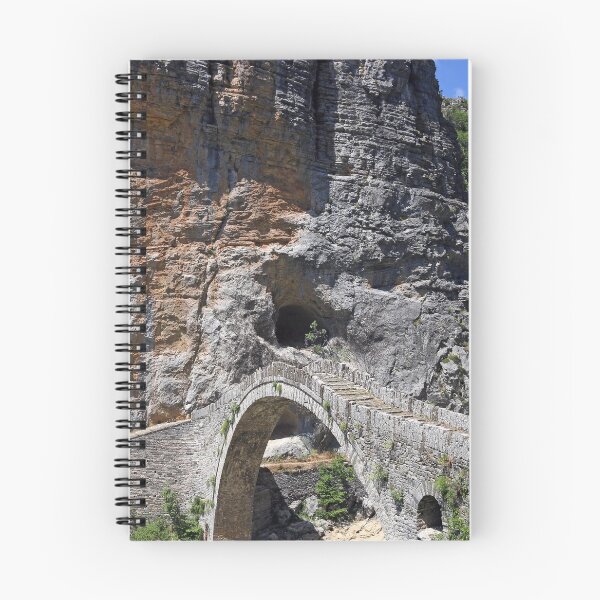Item preview, kokkori old stone arch bridge landscape Zagoria Greece designed and sold by goceris.