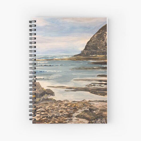 The Headland at Staithes on the North Yorkshire Coast Spiral Notebook