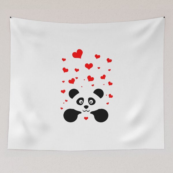Item preview, Valentine's Day Panda Bear Valentine's day & Hearts designed and sold by bickhofe.
