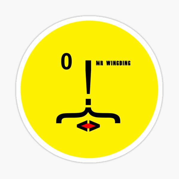 Mr Wingding - Moustache Sticker