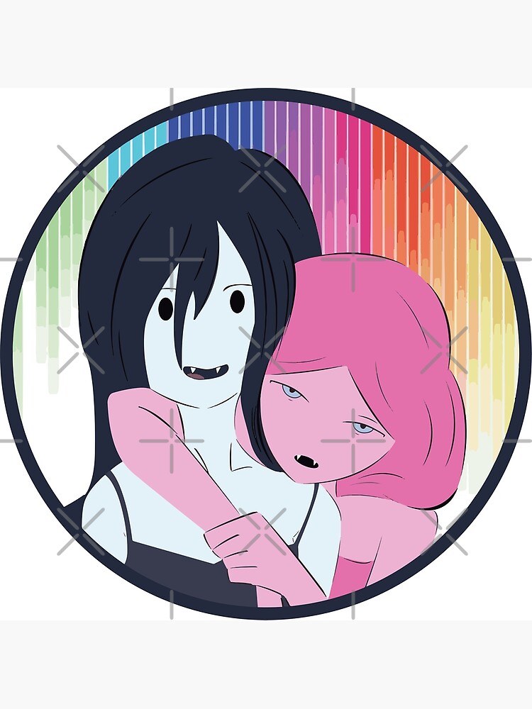 Discover Adventure Time - PB and Marcy - Bubbline Love Premium Matte Vertical Poster