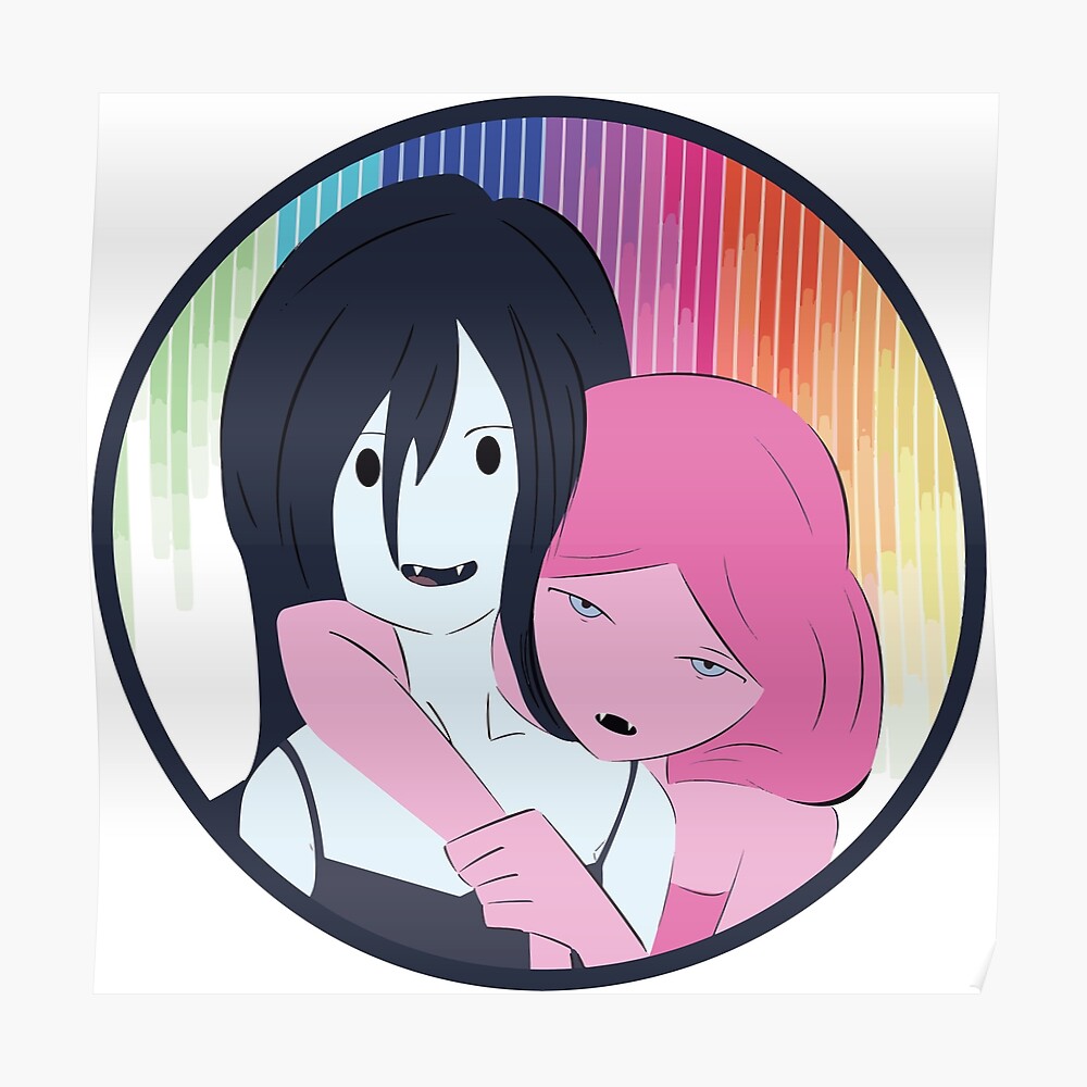 Princess Bubblegum And Marceline The Vampire Queen Poster By