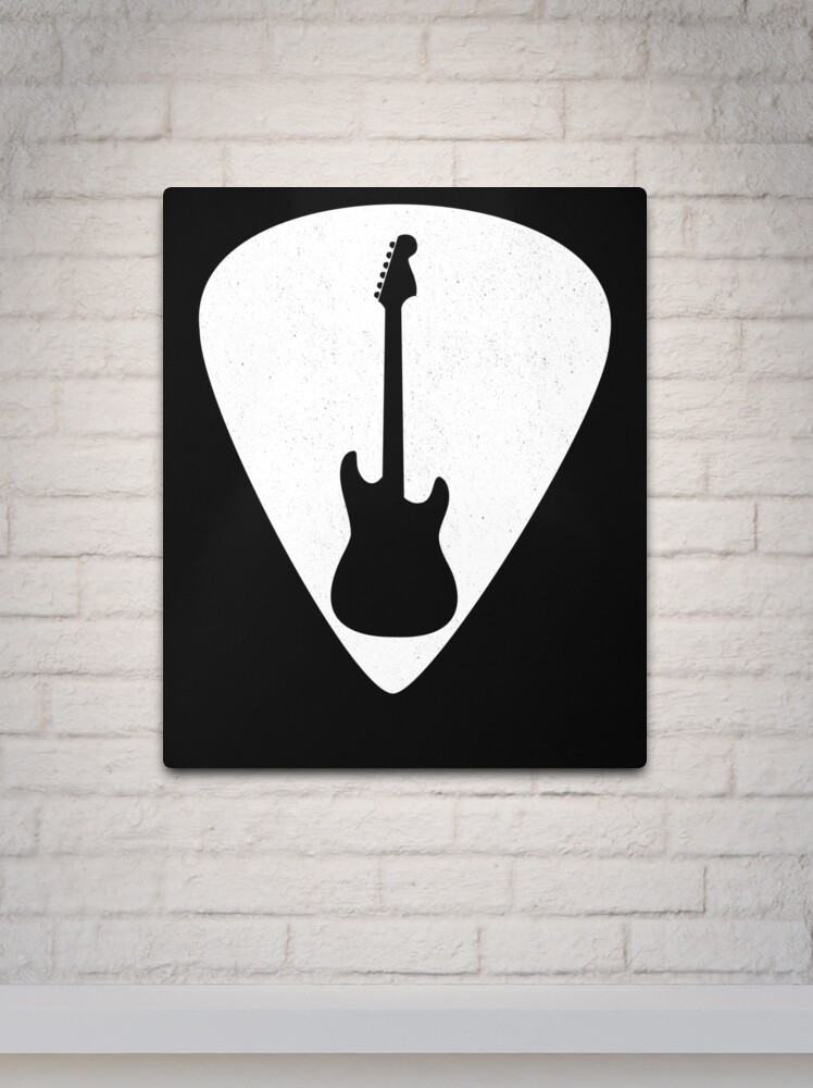 Carte de vœux for Sale avec l'œuvre « Médiator de guitare drôle pour  gaucher avec silhouette de guitare » de l'artiste playloud