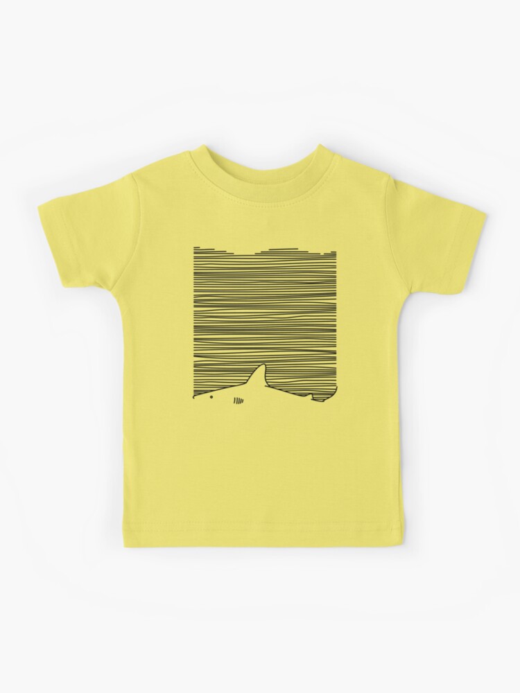 Minimal Line Drawing Simple Unique Shark Fin Gift Women Men Boys Girls -  Minimalist - Long Sleeve T-Shirt