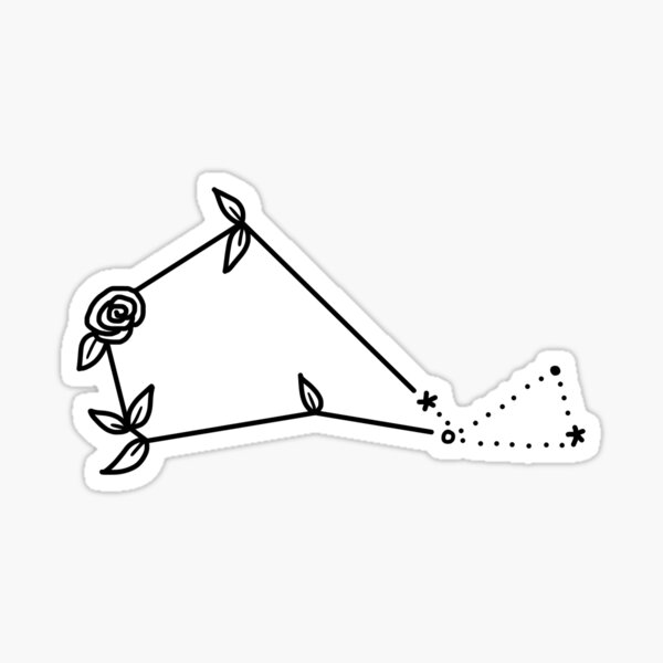 Piscis Austrinus (the southern fish) Constellation Sticker