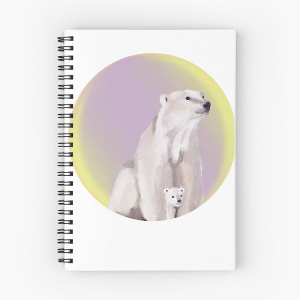 Item preview, Colored illustration of a bear mother and her bear little one designed and sold by Luc-ey.