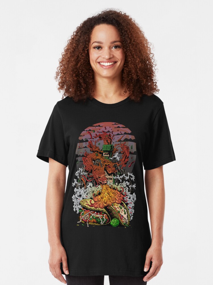 Alternate view of Dragon's breath Slim Fit T-Shirt