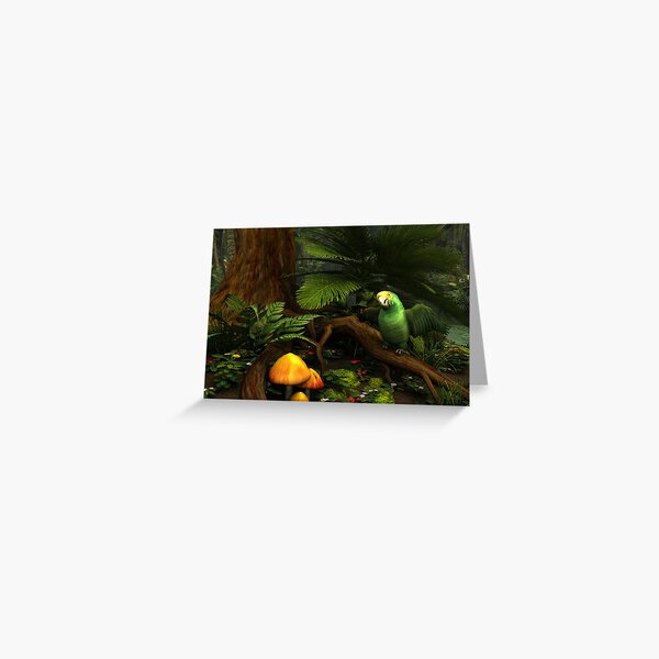 Rain Forest Floor 2 Greeting Card