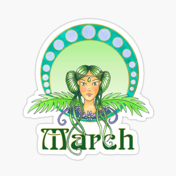 Lady March Sticker