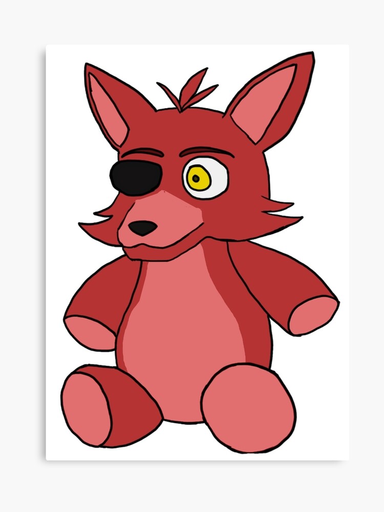 Fnaf Foxy Plush Canvas Print - 