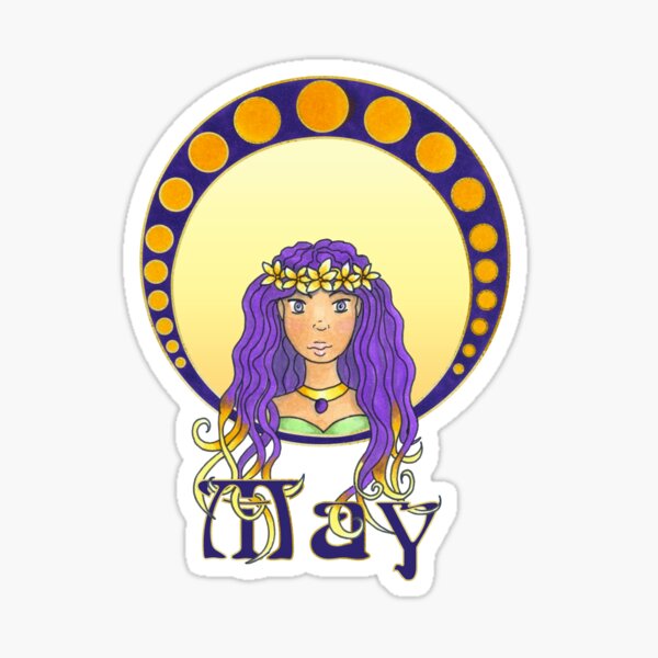 Lady May Sticker