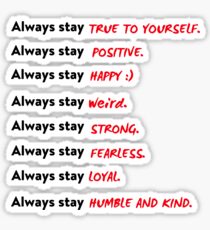 Positive words, Motivational, Inspiring, Be Kind, Quotes, Good vibes, Sticker packs, Words of encouragement, Always stay Sticker
