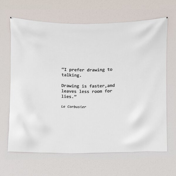 Item preview, Le Corbusier Drawing Quote designed and sold by ALWArt.