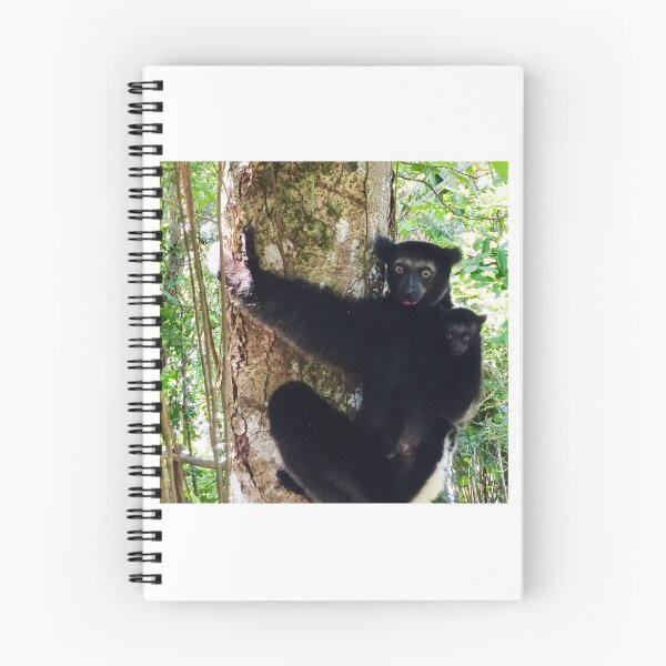 Item preview, Indri Lemur Mama and Baby, Madagascar designed and sold by Erica Robbin.
