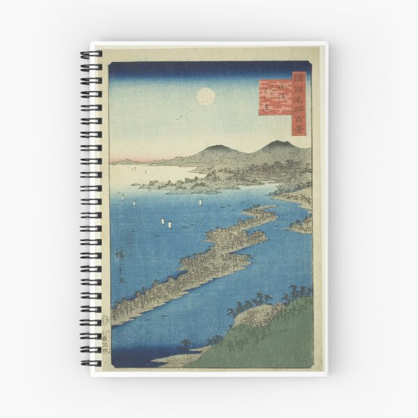 Item preview, Amanohashidate in Tango Province (Tango Amanohashidate), from the series "One Hundred Famous Views in the Various Provinces (Shokoku meisho hyakkei)" designed and sold by woodblockmuseum.
