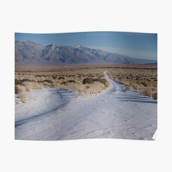 The snowy road less traveled Poster