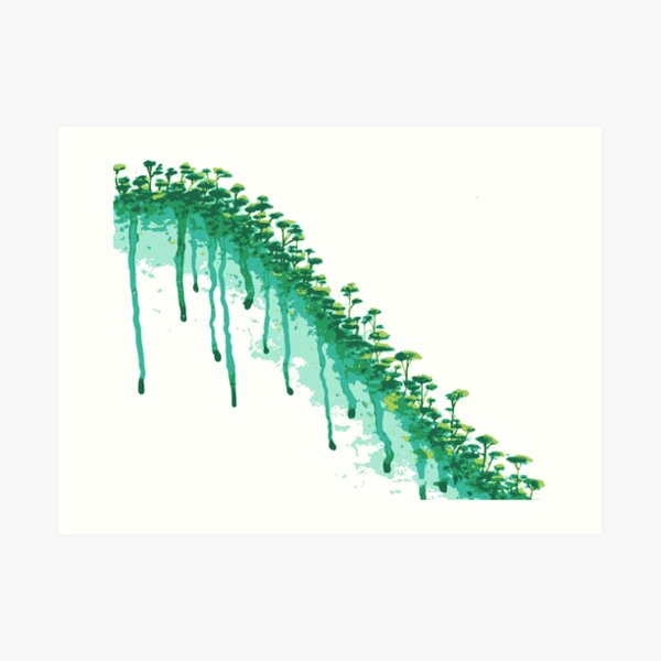 Melting forest Art Print