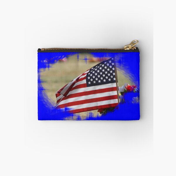 Item preview, Colorful US Flag enclosed with Blue designed and sold by ROBERTDBROZEK.