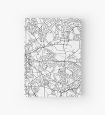 Wolverhampton map poster print wall art, United Kingdom gift printable, Home and Nursery, Modern map decor for office, Map Art, Map Gifts Hardcover Journal