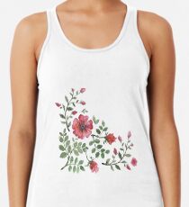 Aquarell Rosen Racerback Tank Top