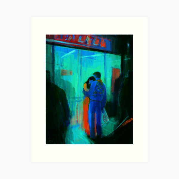 Happy Shoppers Art Print