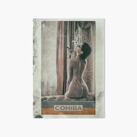 Cuban Cigar & Sexy lady Art Board Print