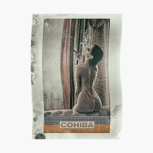 Cuban Cigar & Sexy lady Poster