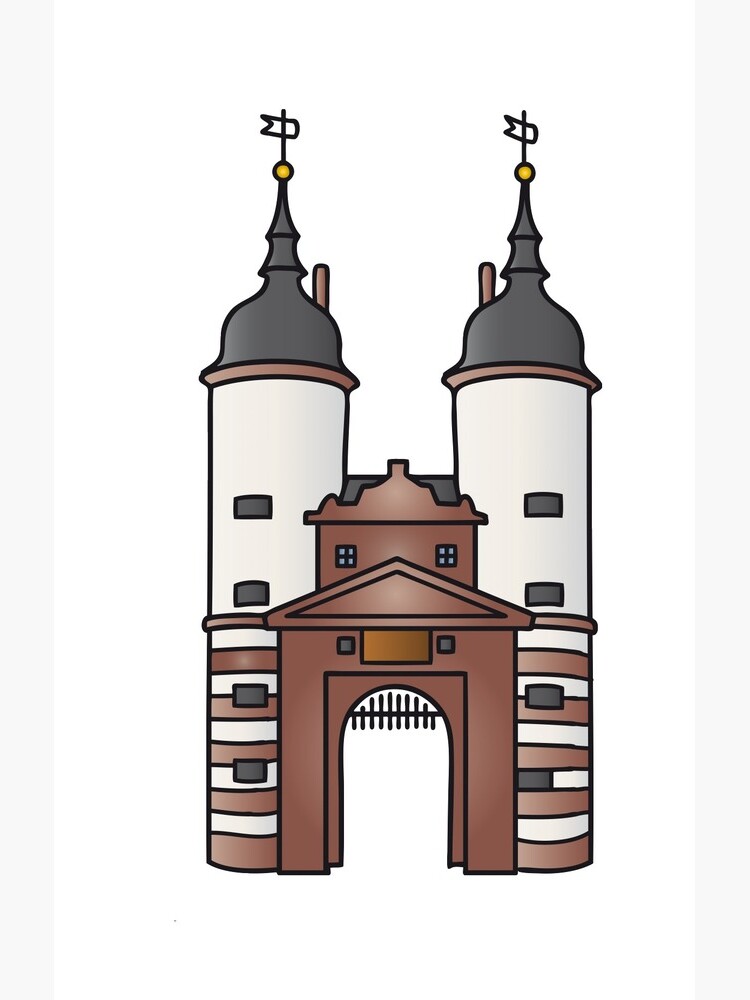 Bridge gate Heidelberg by Berlin-T-Shirt