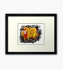 Nine-Tailed Kitsune (White Recommended.) Framed Print