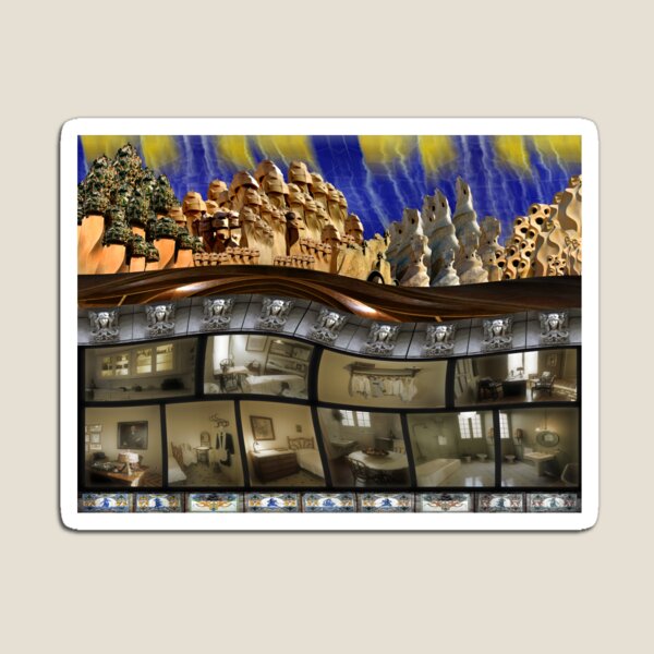 Barcelona, Gaudi House Magnet