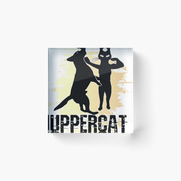 Item preview, upperCAT cat beats dog bodybuilding cat, biceps designed and sold by qurako.