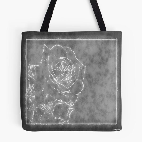 Item preview, Pink Roses in Anzures 1 Outlined Gray designed and sold by TravelPhotoArt.