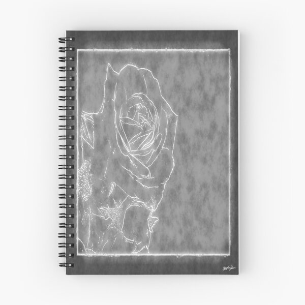 Item preview, Pink Roses in Anzures 1 Outlined Gray designed and sold by TravelPhotoArt.