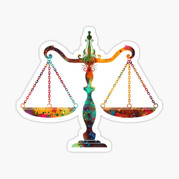 Weighing Scale Scales Of Justice Sticker - Weighing Scale Scales Of Justice  Gold - Discover & Share GIFs