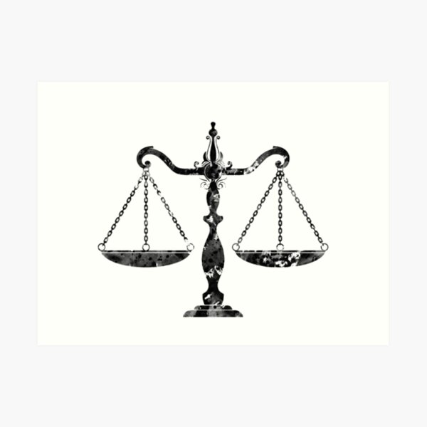 Scales of Justice Art Art Print