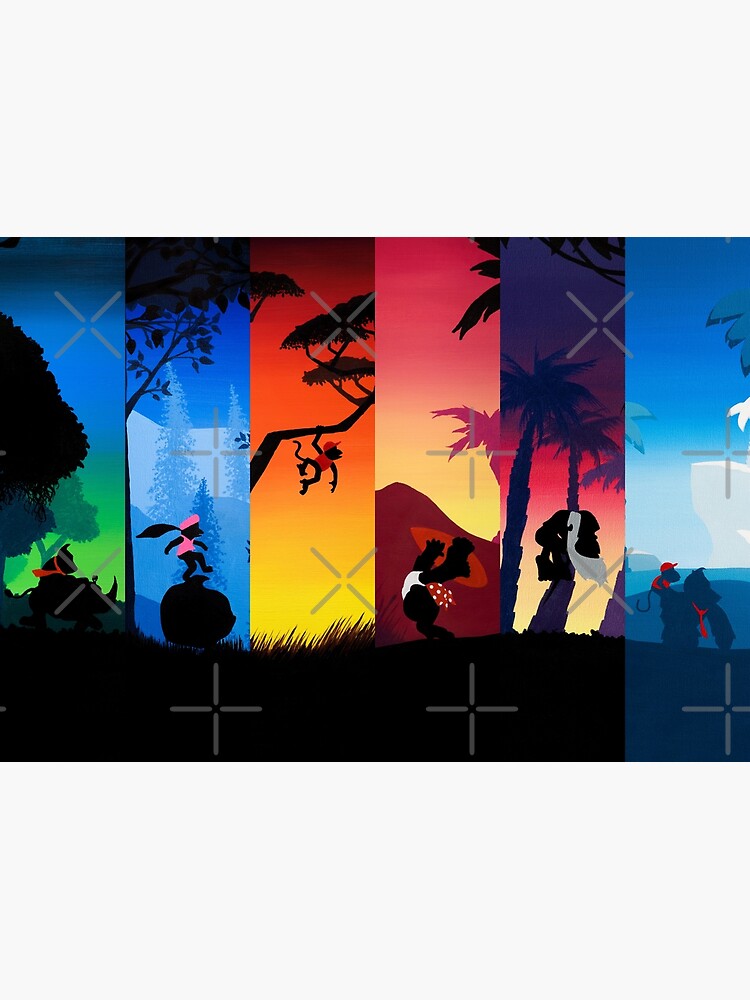 Hexaptych Silhouettes by MalMakes
